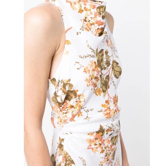 Reformation NWT Casette Linen Midi Dress In Bella Floral Size 4 - Picture 4 of 12